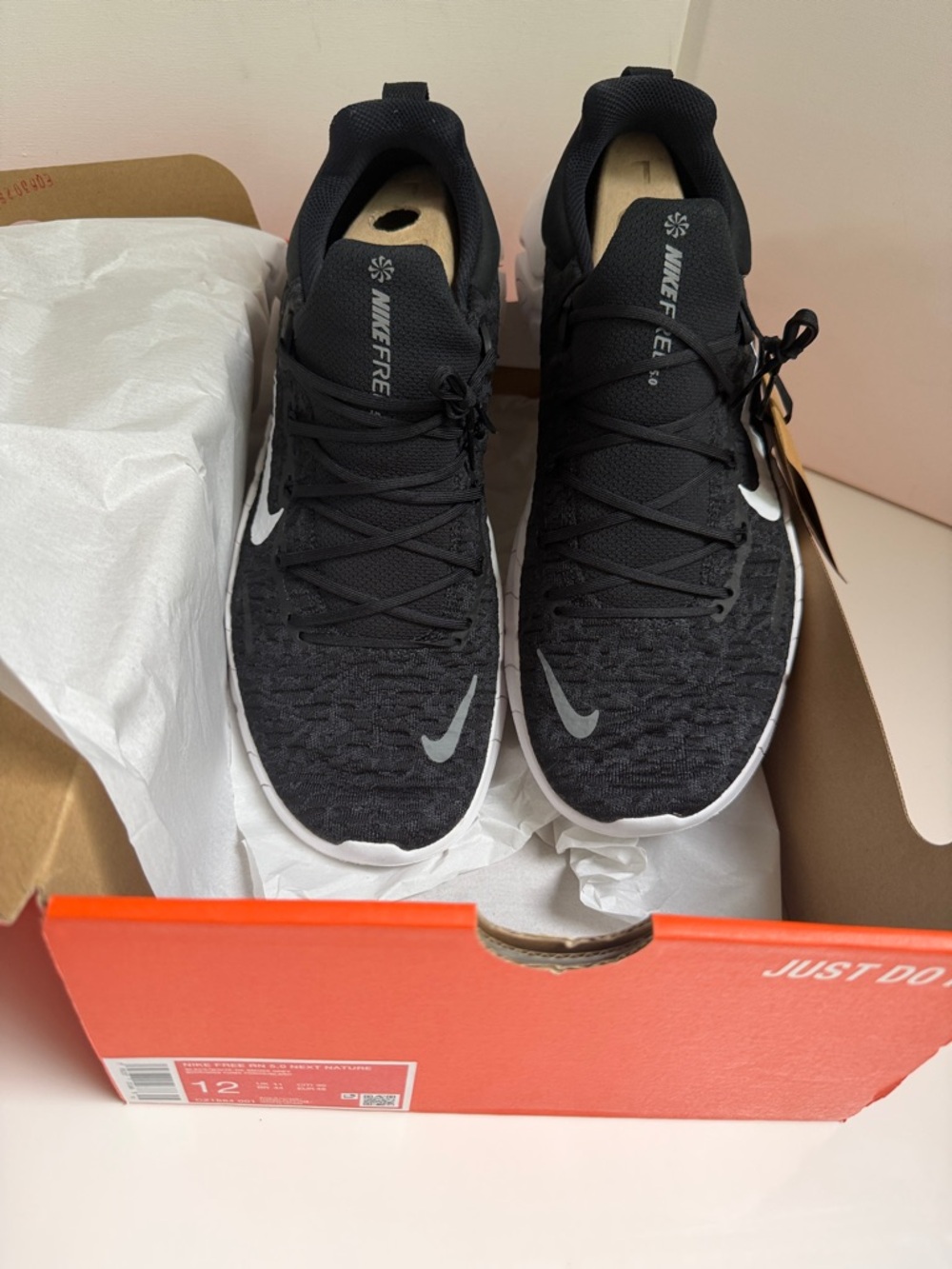 NWT New Nike Free Run 5.0 Next Nature Black Size 12 Men’s